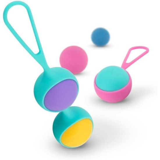 Набір вагінальних кульок з двома тримачами, маса 40, 50, 60 г PMV20 Vita Kegel Ball Set