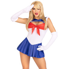 Эротический костюм Сейлор Мун (платье, перчатки и бант) Leg Avenue Sexy Sailor, XS