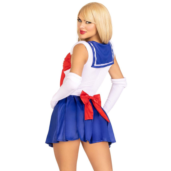 Еротичний костюм Сейлор Мун (сукня, рукавички та бант) Leg Avenue Sexy Sailor, XS