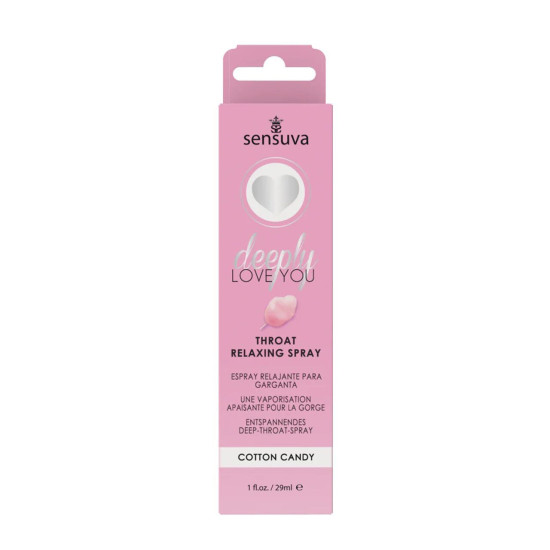 Спрей для глибокого мінету зі смаком солодкої вати Sensuva Deeply Love You Cotton Candy, 29 ml