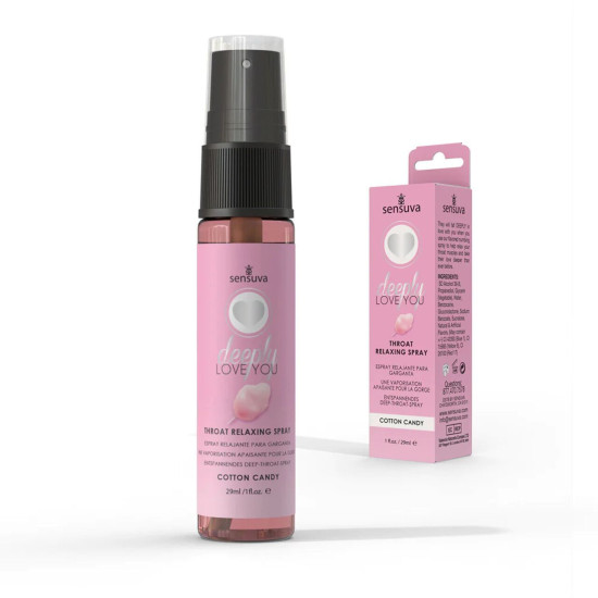 Спрей для глибокого мінету зі смаком солодкої вати Sensuva Deeply Love You Cotton Candy, 29 ml