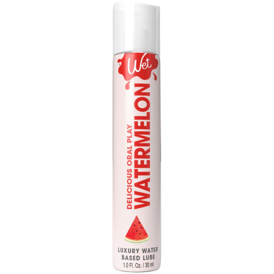Їстівна змазка для оральних пестощів зі смаком кавуна Wet Oral Play Watermelon, 30 ml