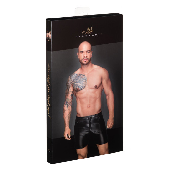 Мужские шорты из материала с мокрым эффектом Noir Handmade H061 Powerwetlook Shorts, 3XL