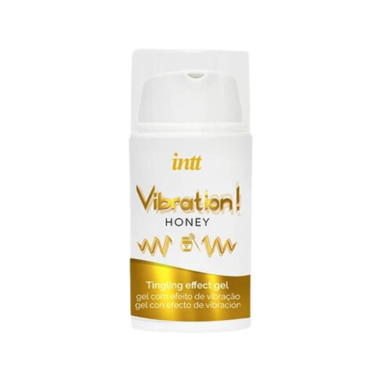Жидкий вибратор со вкусом меда Intt Vibration Honey, 15 ml