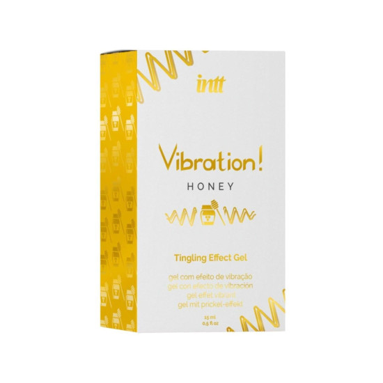 Жидкий вибратор со вкусом меда Intt Vibration Honey, 15 ml