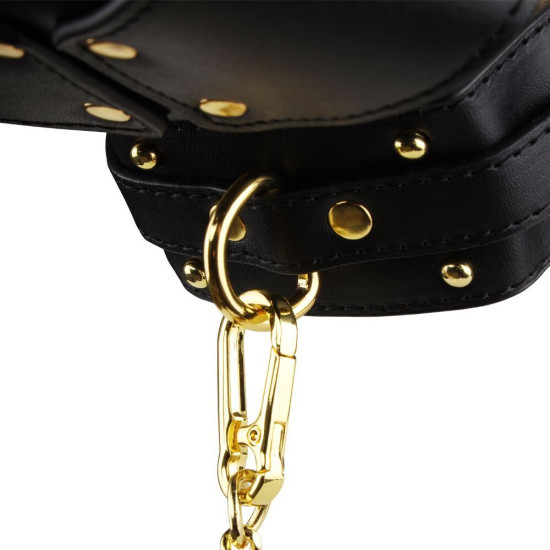 Маска-сбруя для орального секса с поводком Lockink Sevanda Blowjob Head Muzzle with Leash