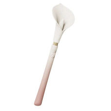 Вібромасажер у вигляді квітки, біло-рожевий Zalo Calla Ivory Pink