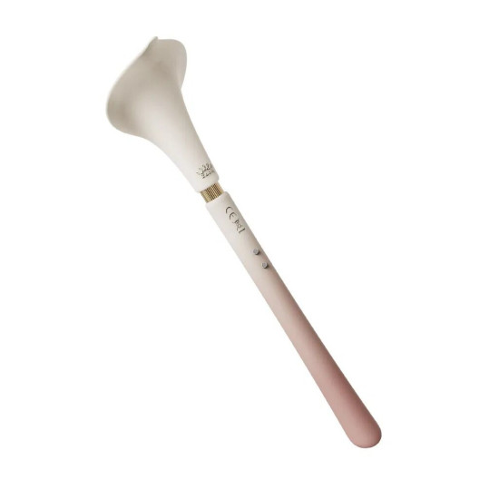 Вібромасажер у вигляді квітки, біло-рожевий Zalo Calla Ivory Pink