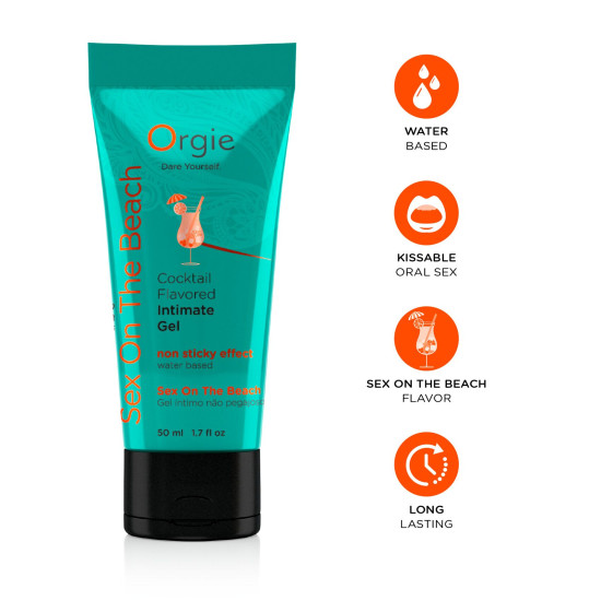 Лубрикант на водній основі Orgie Lube Tube Sex On The Beach, 50 ml