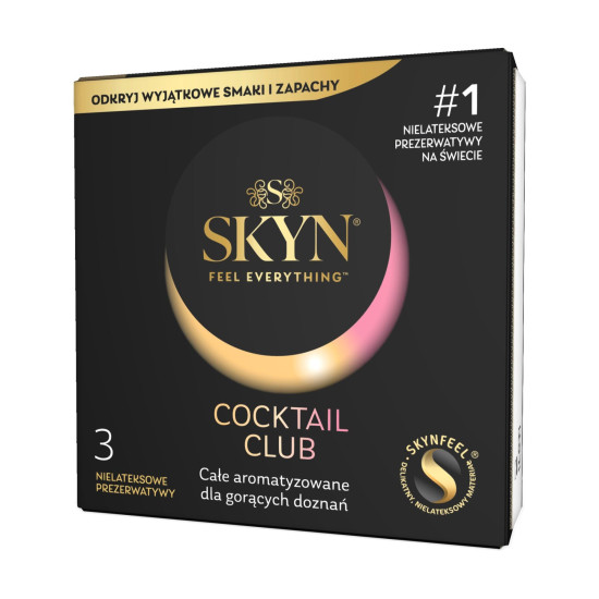 Смакові презервативи (Pina Colada, Cherry Sunrise, Passion Daiquiri) SKYN Cocktail Club, 3 шт