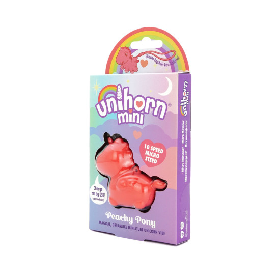 Вибратор-единорожка мини, брелок с вибрацией Unihorn Mini Peachy Pony