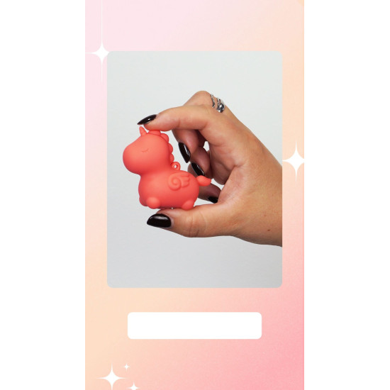 Вибратор-единорожка мини, брелок с вибрацией Unihorn Mini Peachy Pony