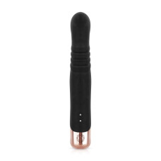 Вибратор-кролик с функцией толчков, черный Rosy Gold Rabbit Vibrator With Thrusting Function Black