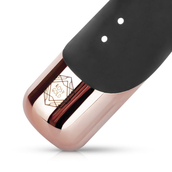 Вібратор-кролик з функцією поштовхів, чорний Rosy Gold Rabbit Vibrator With Thrusting Function Black