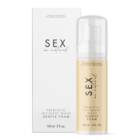 Нежная пена для интимной гигиены с пребиотиками Bijoux Indiscrets Sex Au Naturel Prebiotic Intimate Wash Gentle Foam, 150 ml