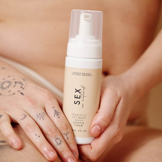 Нежная пена для интимной гигиены с пребиотиками Bijoux Indiscrets Sex Au Naturel Prebiotic Intimate Wash Gentle Foam, 150 ml