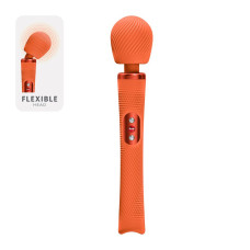 Вибромассажер, супермощный и легкий, до 6 часов работы, оранжевый Fun Factory VIM Vibrating Wand Orange
