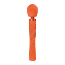 Вибромассажер, супермощный и легкий, до 6 часов работы, оранжевый Fun Factory VIM Vibrating Wand Orange
