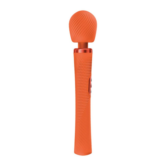 Вибромассажер, супермощный и легкий, до 6 часов работы, оранжевый Fun Factory VIM Vibrating Wand Orange