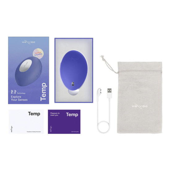 Вибратор, лавандово-синий We-Vibe Temp Lavender Blue