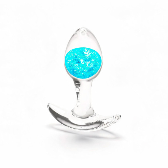 Анальна пробка, синя NS Novelties Cosmic Glams - Blue, Small