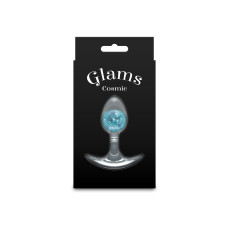 Анальна пробка, синя NS Novelties Cosmic Glams - Blue, Small