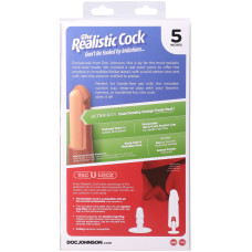 Фалоімітатор, довжина 12.7 см Doc Johnson The Realistic Cock ULTRASKYN - 5 Inch Vanilla