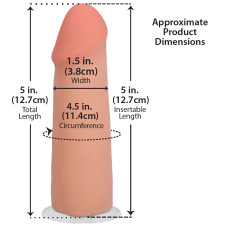 Фалоімітатор, довжина 12.7 см Doc Johnson The Realistic Cock ULTRASKYN - 5 Inch Vanilla