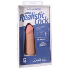Фалоімітатор, довжина 12.7 см Doc Johnson The Realistic Cock ULTRASKYN - 5 Inch Vanilla