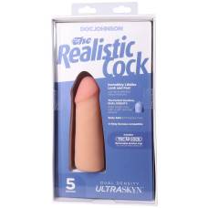 Фалоімітатор, довжина 12.7 см Doc Johnson The Realistic Cock ULTRASKYN - 5 Inch Vanilla