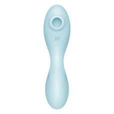 Вакуумний смарт-стимулятор з вібрацією Satisfyer Curvy Trinity 5 (Blue) (порвана упаковка!!!)