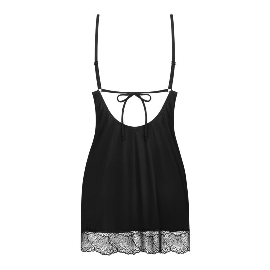 Пеньюар и трусики Obsessive Lobellis Chemise & Thong, M/L
