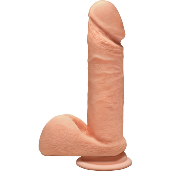 Фалоімітатор із мошонкою, довжина 17,3 см, діаметр 4,3 см - Doc Johnson The D Perfect D 7 Inch With Balls