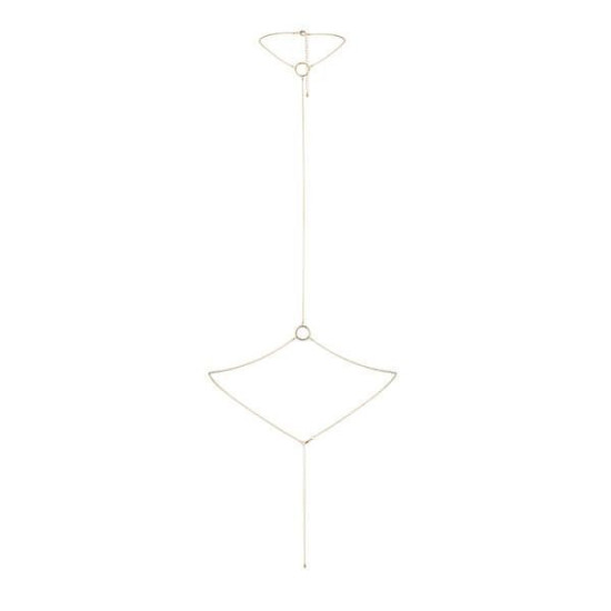 Украшение для тела - цепочка на шею и пояс, золотая Bijoux Indiscrets Magnifique I Body Chain Gold