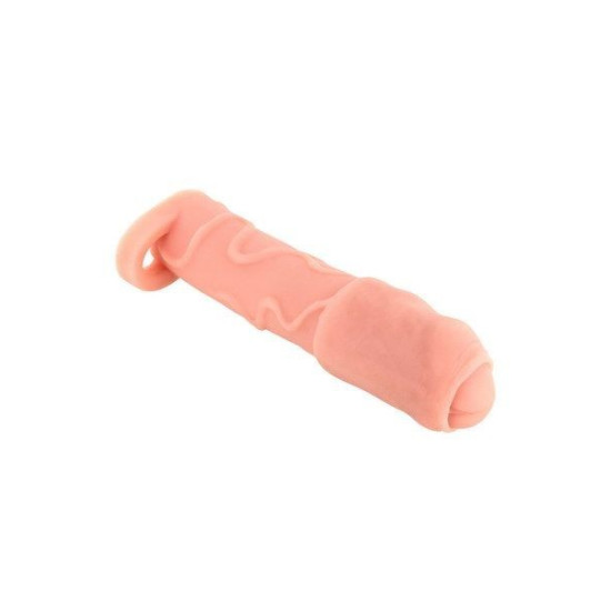 Real Body Real Extender DICKY - насадка на член із закритою голівкою та кільцем для мошонки