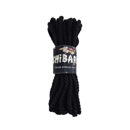 Хлопковая веревка для шибари, черная, длина 8 м Feral Feelings Shibari Rope Black, 8 м