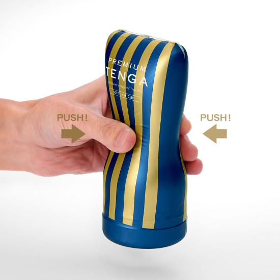 Здавлюваний мастурбатор з м'якою подушечкою Tenga Premium Soft Case Cup