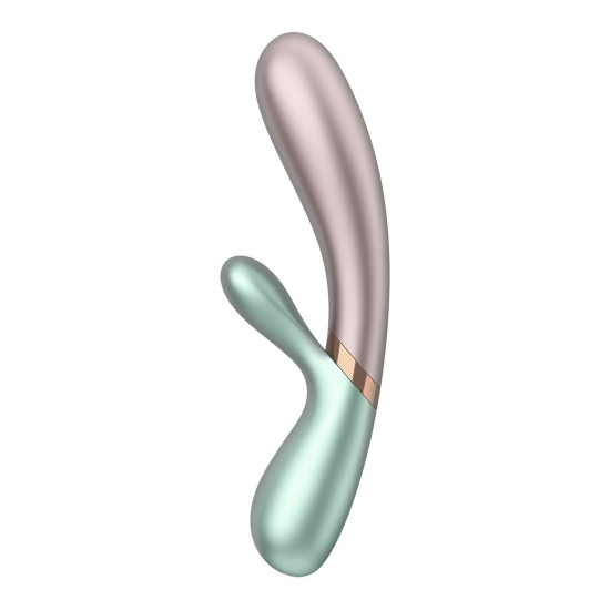 Смарт-вібратор-кролик з підігрівом, зелений Satisfyer Hot Lover Green