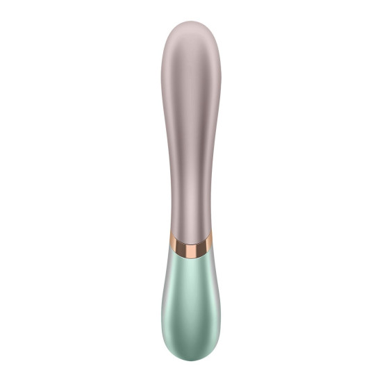 Смарт-вібратор-кролик з підігрівом, зелений Satisfyer Hot Lover Green