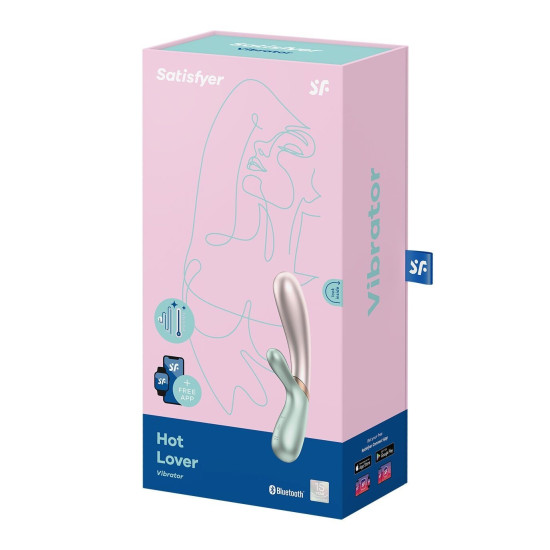 Смарт-вібратор-кролик з підігрівом, зелений Satisfyer Hot Lover Green