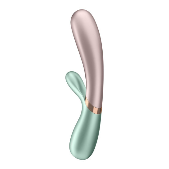 Смарт-вібратор-кролик з підігрівом, зелений Satisfyer Hot Lover Green