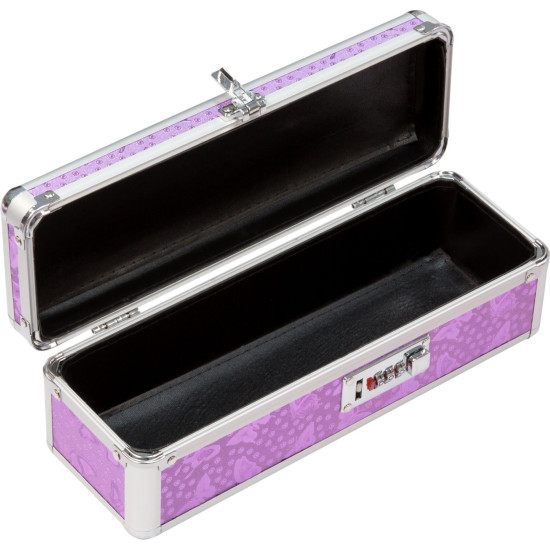 Кейс для хранения секс-игрушек с кодовым замком, фиолетовый PowerBullet Lockable Vibrator Case Purple