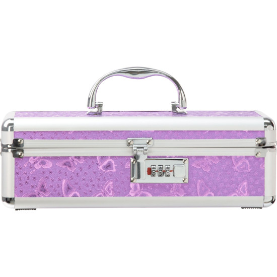 Кейс для хранения секс-игрушек с кодовым замком, фиолетовый PowerBullet Lockable Vibrator Case Purple