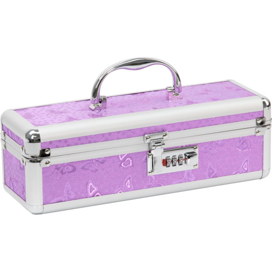 Кейс для хранения секс-игрушек с кодовым замком, фиолетовый PowerBullet Lockable Vibrator Case Purple