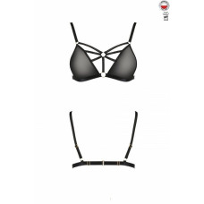 Бюстгальтер-стрепи, чорний Passion Exclusive Meggy Bra Black, XXL/XXXL
