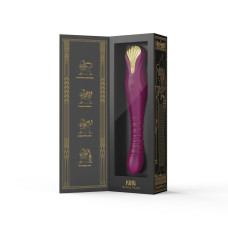 Смарт вибратор-пульсатор с кристаллом Swarovski, фиолетовый Zalo King Velvet Purple
