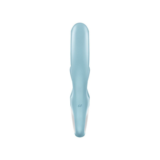 Вибратор-кролик с тройным отростком, голубой Satisfyer Love Me Blue