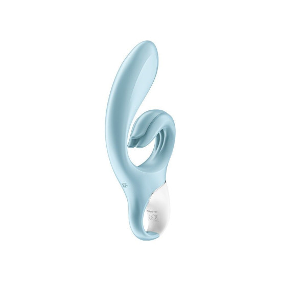 Вибратор-кролик с тройным отростком, голубой Satisfyer Love Me Blue