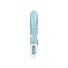 Вибратор-кролик с тройным отростком, голубой Satisfyer Love Me Blue