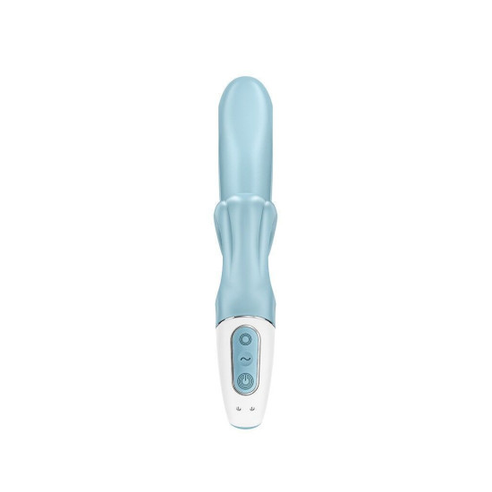 Вибратор-кролик с тройным отростком, голубой Satisfyer Love Me Blue